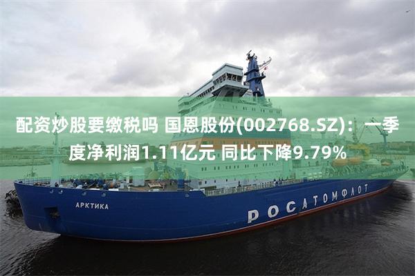 配资炒股要缴税吗 国恩股份(002768.SZ)：一季度净利润1.11亿元 同比下降9.79%