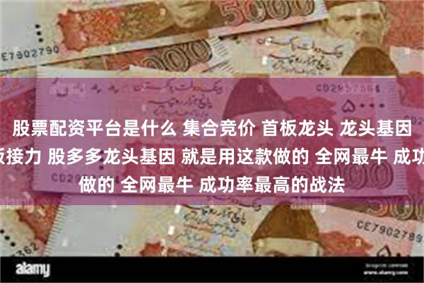 股票配资平台是什么 集合竞价 首板龙头 龙头基因 龙头启动 连板接力 股多多龙头基因 就是用这款做的 全网最牛 成功率最高的战法
