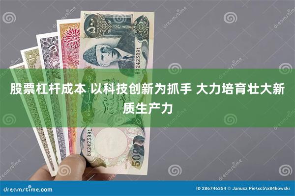 股票杠杆成本 以科技创新为抓手 大力培育壮大新质生产力