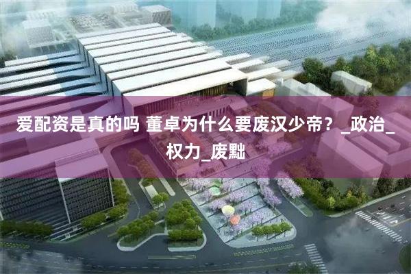 爱配资是真的吗 董卓为什么要废汉少帝？_政治_权力_废黜
