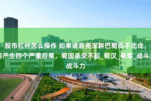 股市杠杆怎么操作 如果诸葛亮深耕巴蜀而不北伐，将产生四个严重后果，蜀国承受不起_蜀汉_蜀军_战斗力