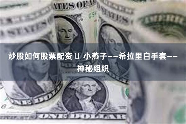 炒股如何股票配资 ​小燕子——希拉里白手套——神秘组织