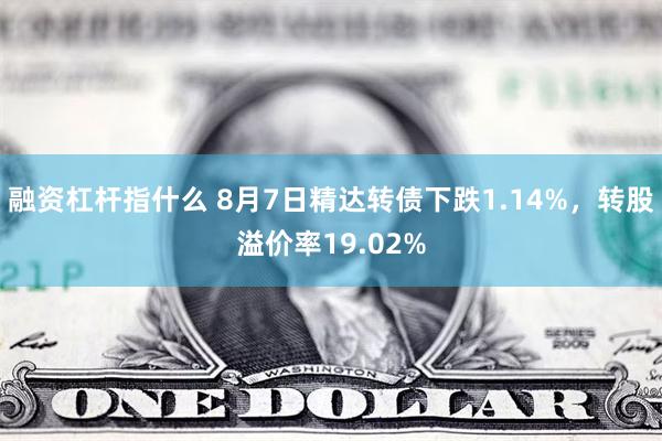 融资杠杆指什么 8月7日精达转债下跌1.14%，转股溢价率19.02%