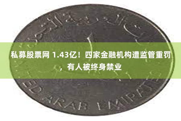 私募股票网 1.43亿！四家金融机构遭监管重罚，有人被终身禁业